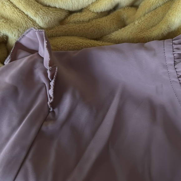 Tan Long Sleeve Tiered Sundress with Mock Neck - Picture 5 of 8